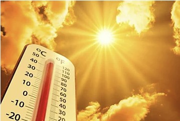 Rising temps under the hot sun
